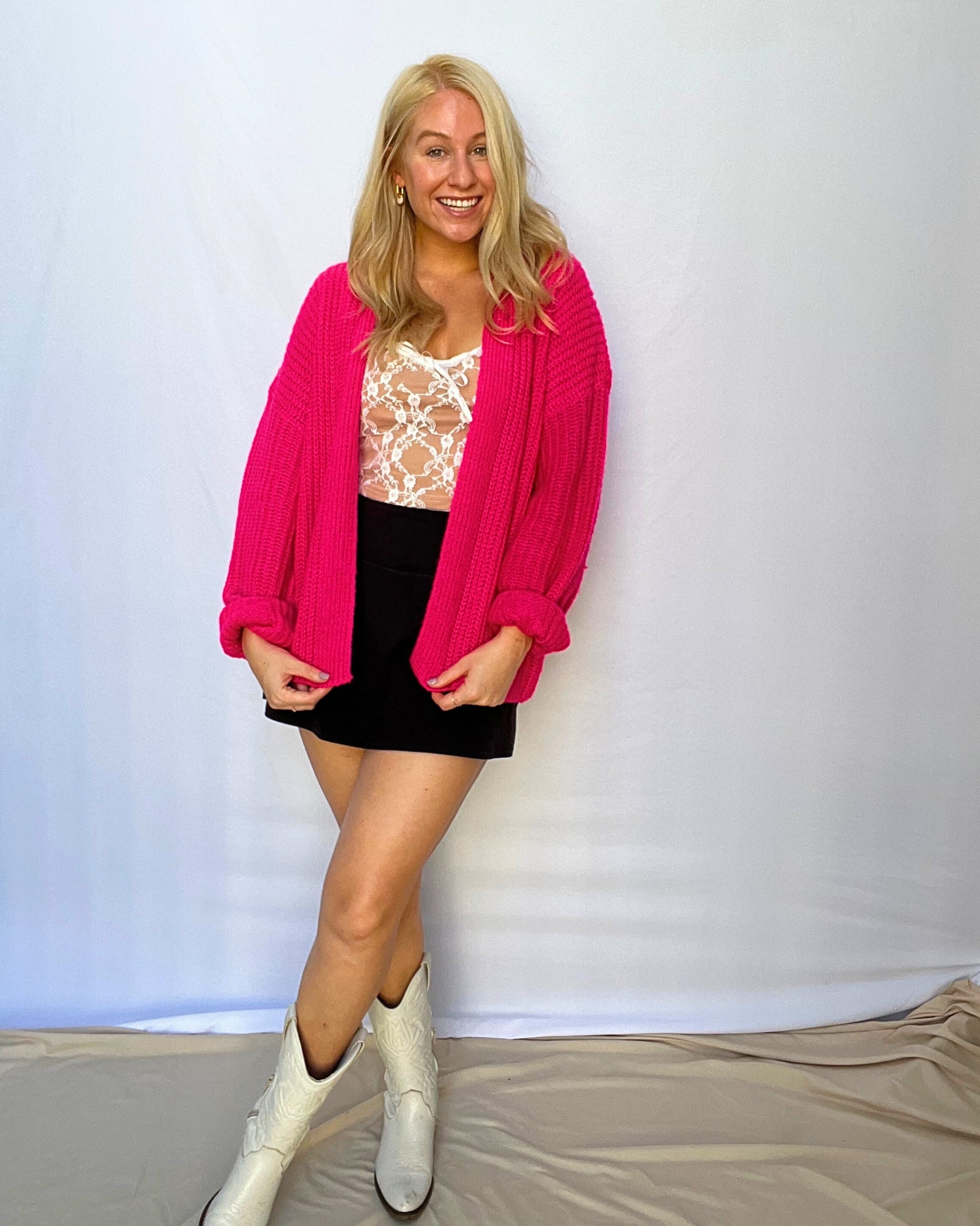 Little Pink Fix Cozy Cardigan