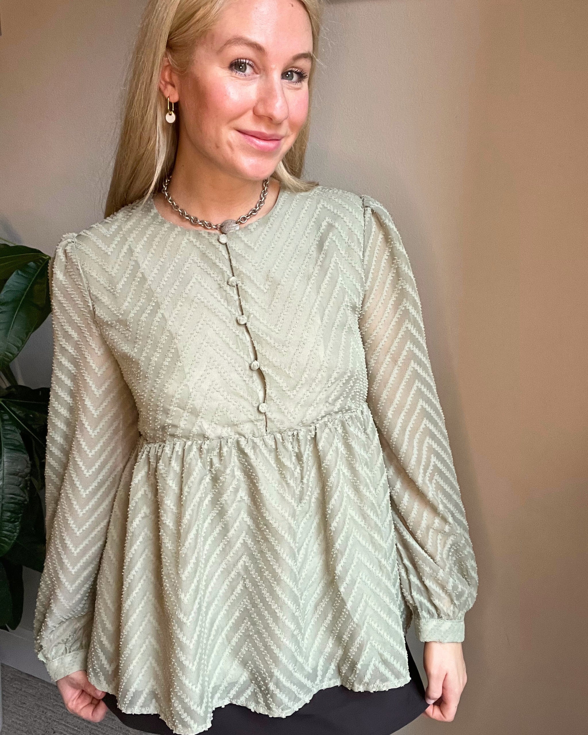 French Coffee Blouse