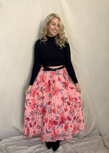 Garden Party Goddess Pleated Maxi