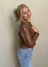 Upstate Business Faux Leather Jacket