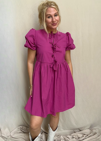 Berries and Cream Bow Dress