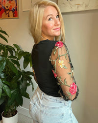 Off The Vine Mesh Blouse