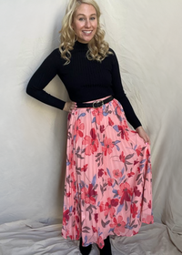 Garden Party Goddess Pleated Maxi