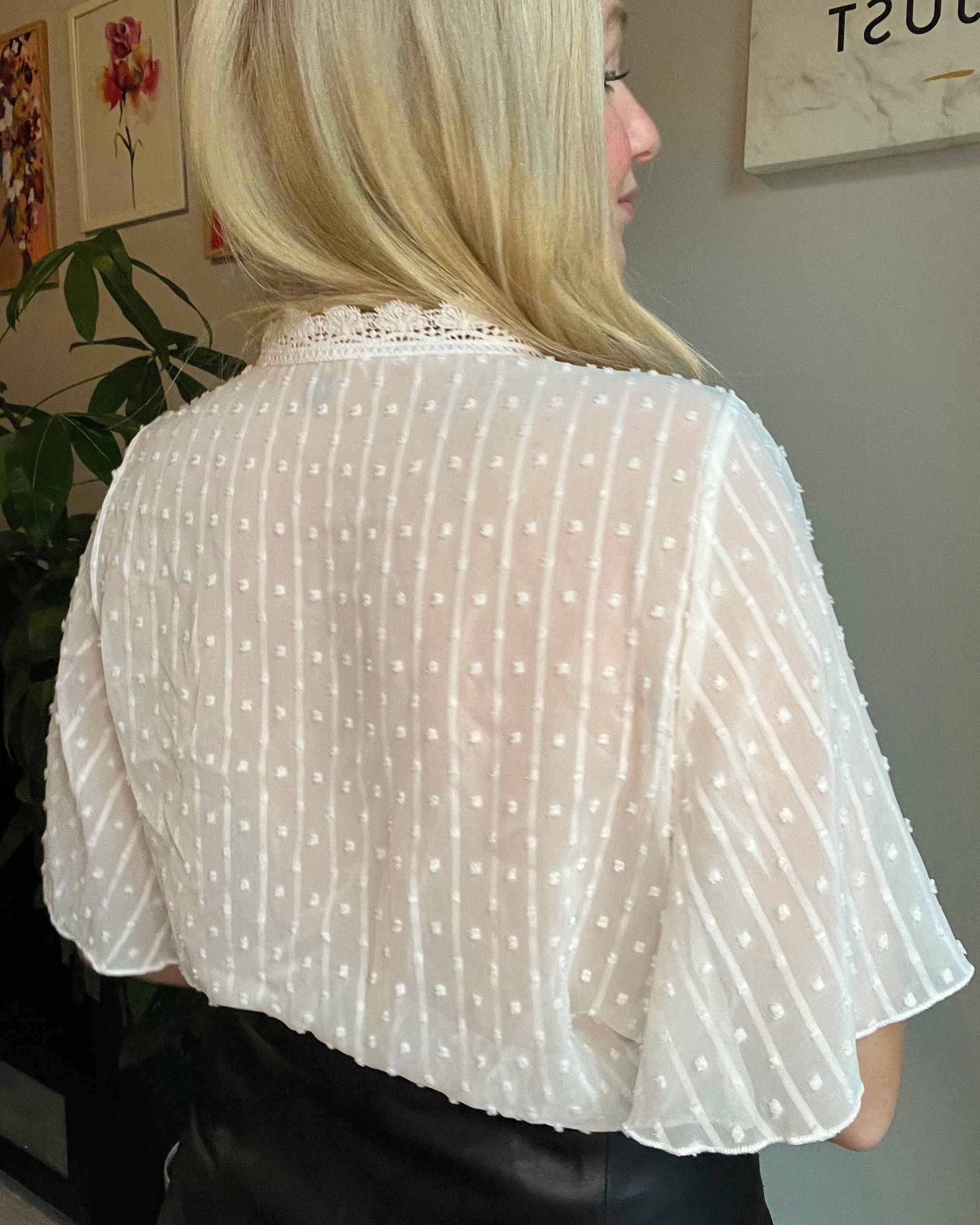 Latte Foam Blouse