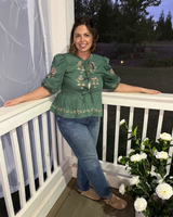 Meadow Bloom Tied Blouse