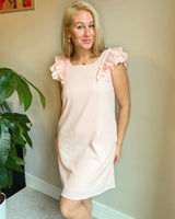 Blush Pink Bow Dress