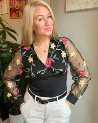 Off The Vine Mesh Blouse