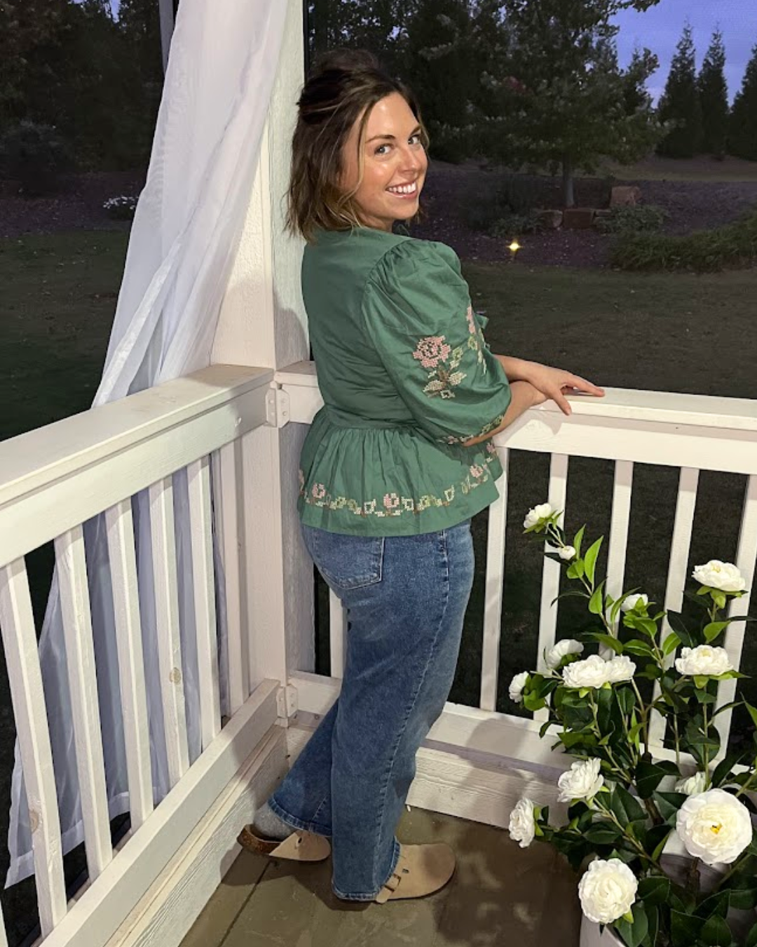 Meadow Bloom Tied Blouse