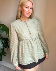 French Coffee Blouse