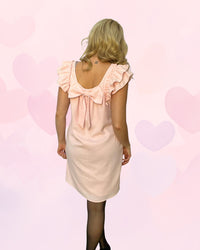 Blush Pink Bow Dress