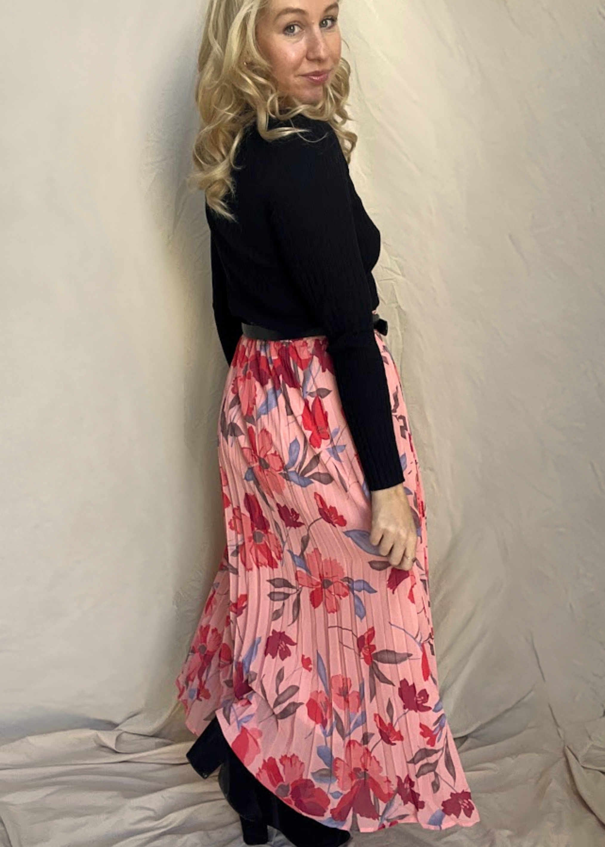 Garden Party Goddess Pleated Maxi