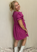 Berries and Cream Bow Dress